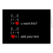 Bunny u gewollt? / Angepasste ASCII-Textkunst (Vorderseite (Horizontal))