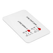 Bunny u gewollt? / Angepasste ASCII-Textkunst Magnet (Rechte Seite)