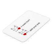 Bunny u gewollt? / Angepasste ASCII-Textkunst Magnet (Linke Seite)