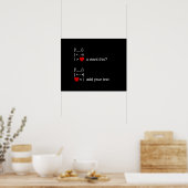Bunny u gewollt? / Angepasste ASCII-Textkunst Poster (Küche)