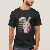 Bunny Umbrella Sunset T-Shirt (Vorderseite)