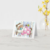 Bunny und Bugs bekommen eine gute Karte (Gelbe Blume)