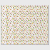Bunny und Eggs Ostergeschenk Wrapping Paper Wrap Geschenkpapier (Flach)