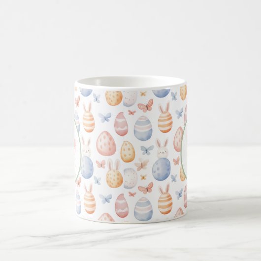 Bunny und Eier Blüte Kaffeetasse (Mittel)