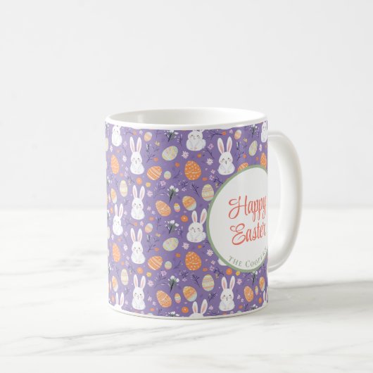 Bunny und Eier Blüte Kaffeetasse (VorderseiteRechts)
