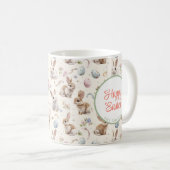 Bunny und Eier Blüte Kaffeetasse (VorderseiteRechts)