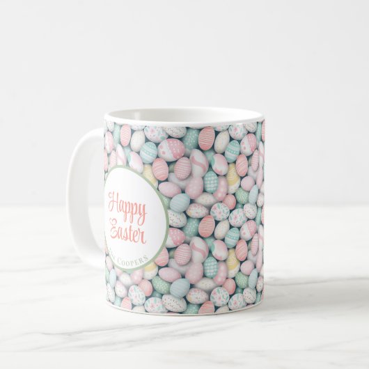 Bunny und Eier Blüte Kaffeetasse (Vorderseite Links)