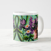 Bunny und Iris Cup Jumbo-Tasse (Vorderseite Rechts)
