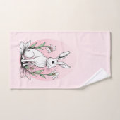 Bunny und Lilies Badhandtuch Set (Handtuch)