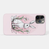 Bunny und Lilies Case-Mate iPhone Hülle (Rückseite (Horizontal))