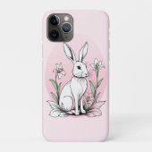 Bunny und Lilies Case-Mate iPhone Hülle (Rückseite)