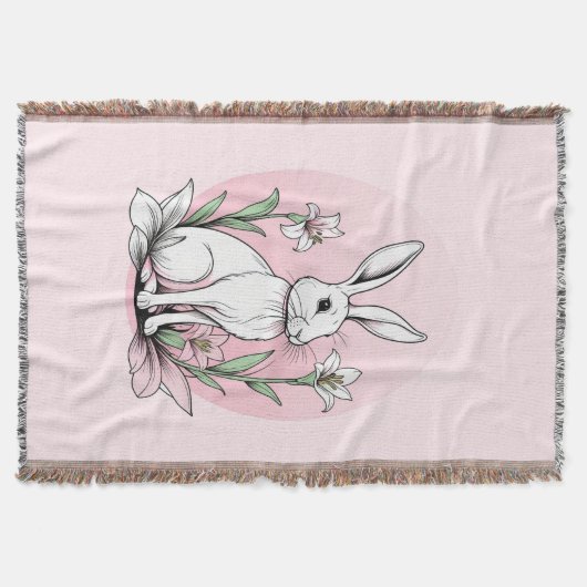 Bunny und Lilies Decke (Vorderseite)