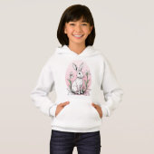 Bunny und Lilies Hoodie (Vorne ganz)
