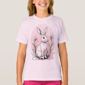 Bunny und Lilies T-Shirt (Vorderseite)