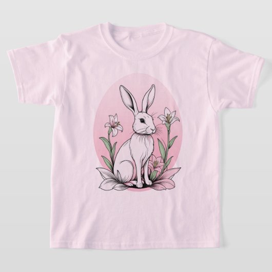 Bunny und Lilies T-Shirt (Ablage )
