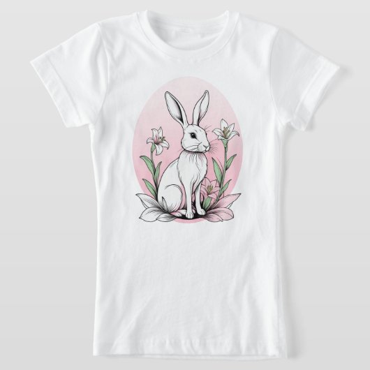 Bunny und Lilies T-Shirt (Ablage )