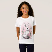 Bunny und Lilies T-Shirt (Vorne ganz)