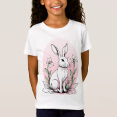Bunny und Lilies T-Shirt (Vorderseite)