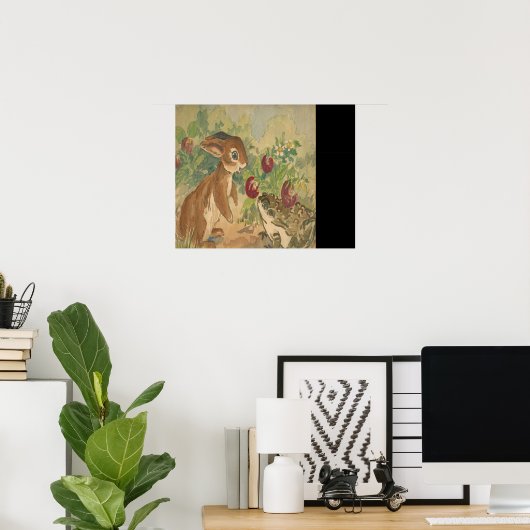Bunny und Toad 20 x 16 drucken Poster (Heimbüro)