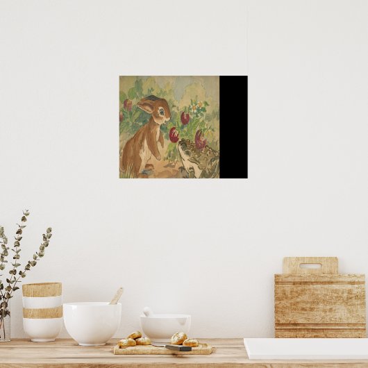 Bunny und Toad 20 x 16 drucken Poster (Küche)