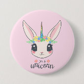 Bunny Unicorn Button (Vorderseite)