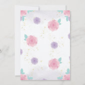 Bunny Unicorn Einladung zum Geburtstag, Sonntag Ge (Rückseite)