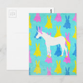 Bunny Unicorn Postkarte (Vorne/Hinten)