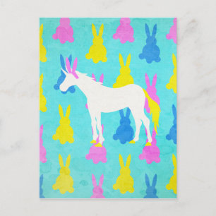 Bunny Unicorn Postkarte