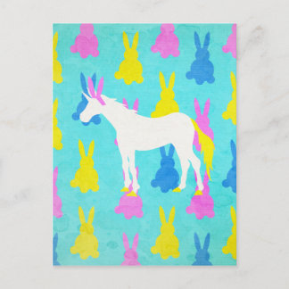 Bunny Unicorn Postkarte