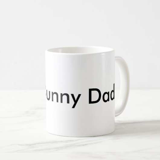 Bunny Vater Rabbit Funny Personalize Kaffeetasse (VorderseiteRechts)