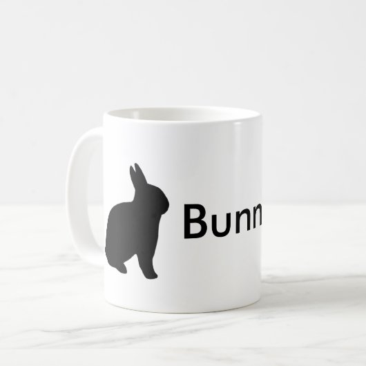 Bunny Vater Rabbit Funny Personalize Kaffeetasse (Vorderseite Links)
