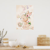 Bunny Wall art - Butterfly Love Printable Poster (Küche)