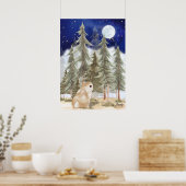 Bunny Wall art Poster  Starry Night (Küche)