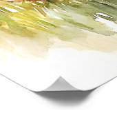 Bunny Watercolor Print, Mama and Kid, Nursery Wall Poster (Ecke)