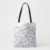 Bunny watercolor spring berry tasche (Vorderseite)