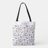 Bunny watercolor spring berry tasche (Rückseite)