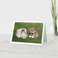 Bunny Wedding Card