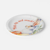 🐇 Bunny Whirlpool Pappteller (Schrägansicht)