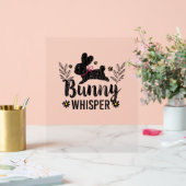 Bunny Whisperer Funny Rabbit Graphic Acrylschild (Hochzeit)
