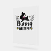 Bunny Whisperer Funny Rabbit Graphic Acrylschild (Winkel)