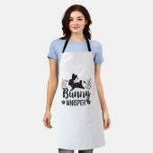 Bunny Whisperer Funny Rabbit Graphic Schürze (Getragen)