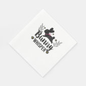 Bunny Whisperer Funny Rabbit Graphic Serviette (Ecke)
