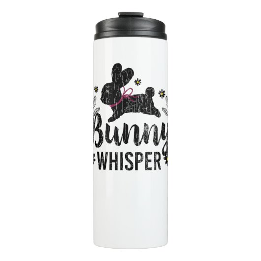 Bunny Whisperer Funny Rabbit Graphic Thermosbecher (Vorderseite)
