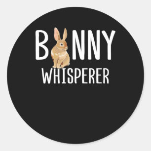 Bunny Whisperer Mama Girls Funny Rabbit Lover Runder Aufkleber