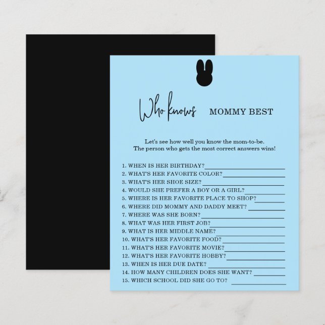 Bunny Who kennt Mommy am besten (Vorne/Hinten)