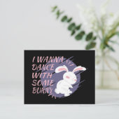 Bunny Will mit Dance Partner Postcard zu tanzen Postkarte (Stehend Vorderseite)