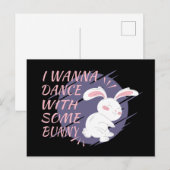 Bunny Will mit Dance Partner Postcard zu tanzen Postkarte (Vorne/Hinten)