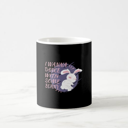 Bunny Will mit Tanzpartner zu tanzen Kaffeetasse (Mittel)