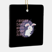 Bunny Will mit Tanzpartner zu tanzen Keramikornament (Rechts)