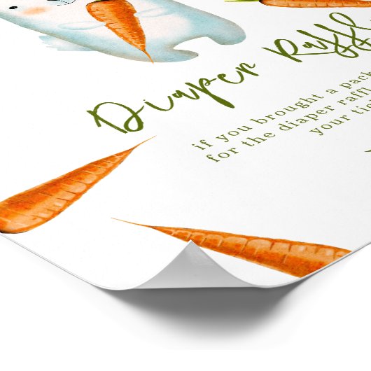 Bunny - Windeln-Raffelspiel Poster (Ecke)